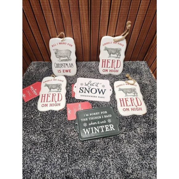 Red Shed Christmas Tree Ornament Lot #A75 - Picture 1 of 6